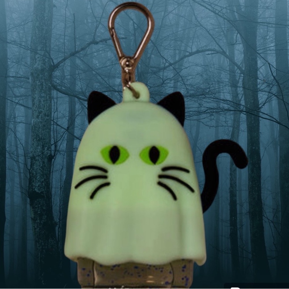 Noise-Making Light Up Ghost Kitty 👻 🐈‍⬛ Holder Rare